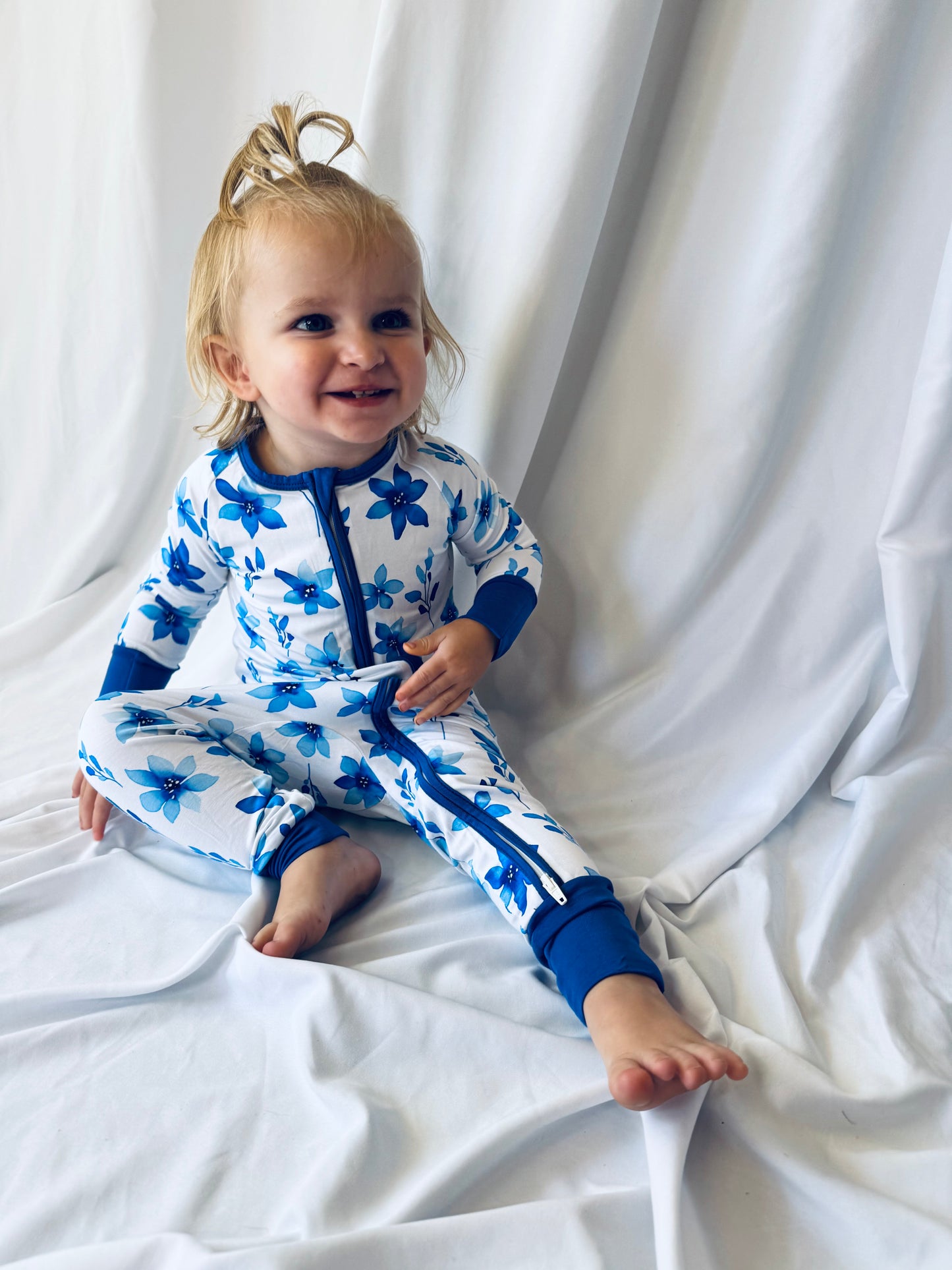 Blue Bloom Footies