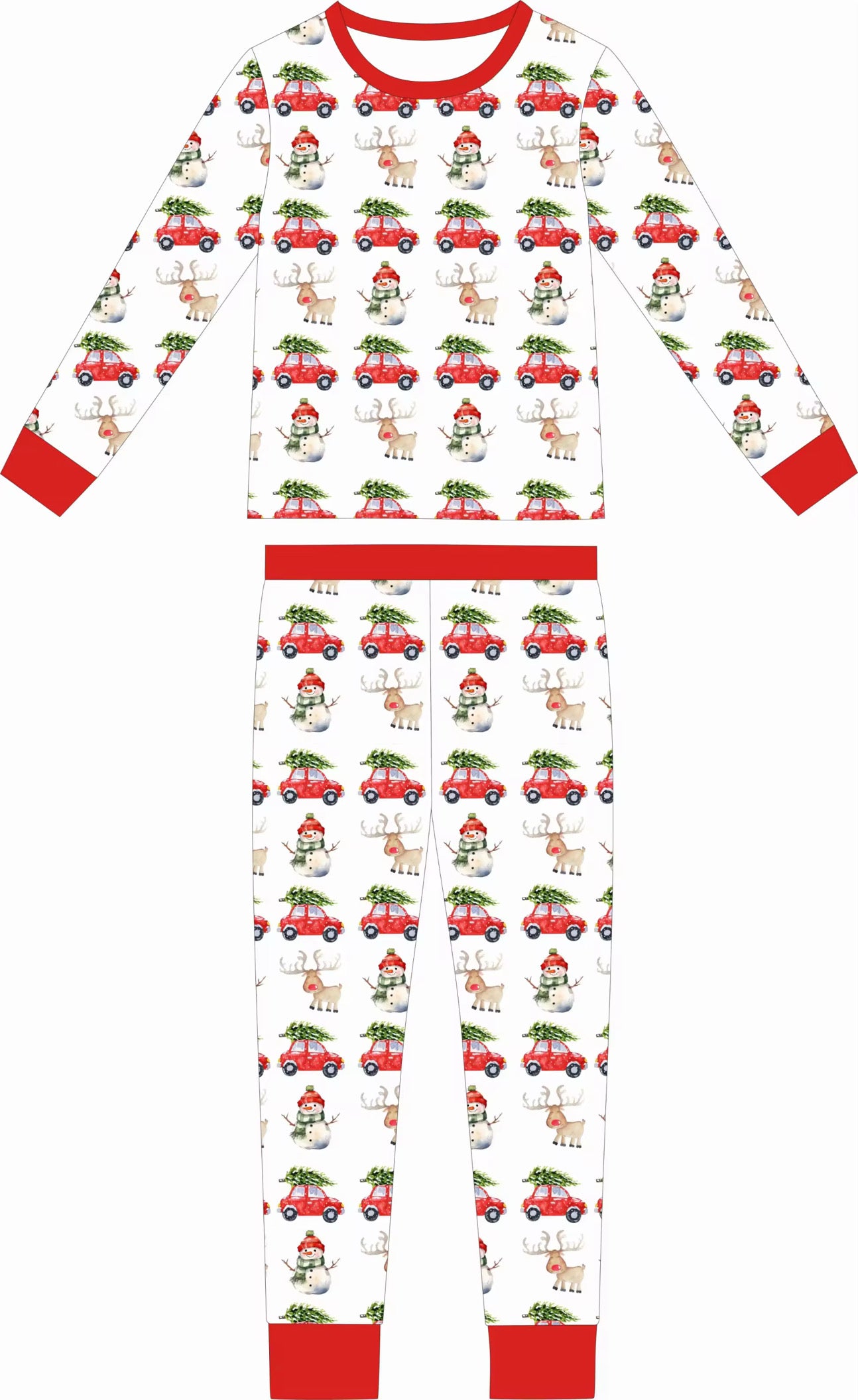PRE SALE Merry Little Roadster – 2-Piece Kids Pajama Set