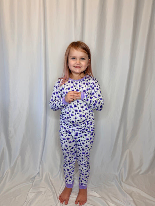 Purple Poppy Two Piece