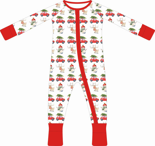 PRE SALE Merry Little Roadster Footies